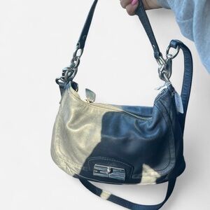 Coach Kristen Black Leather Women’s Hobo Shoulder Bag Purse